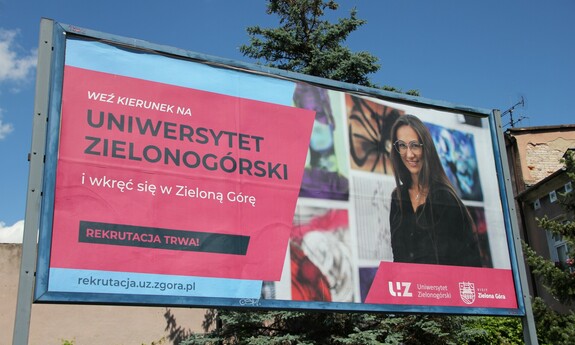 Rekrutacyjny billboard UZ